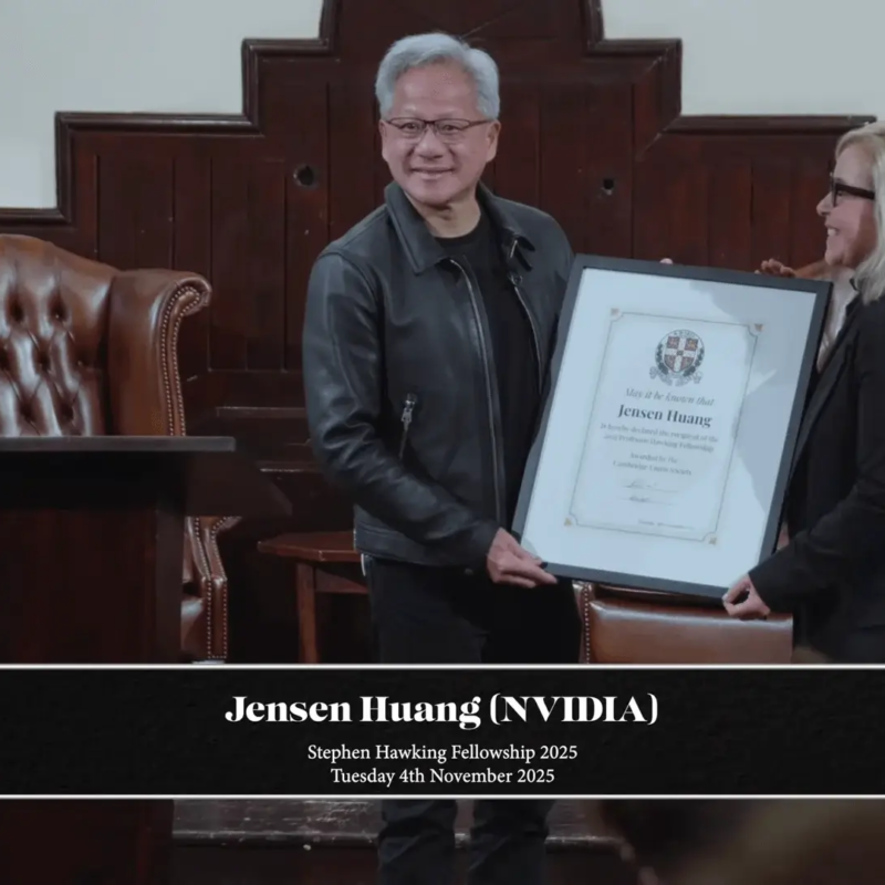 Jensen Huang@NVIDIA 2025 Hawking Fellow Cambridge Union